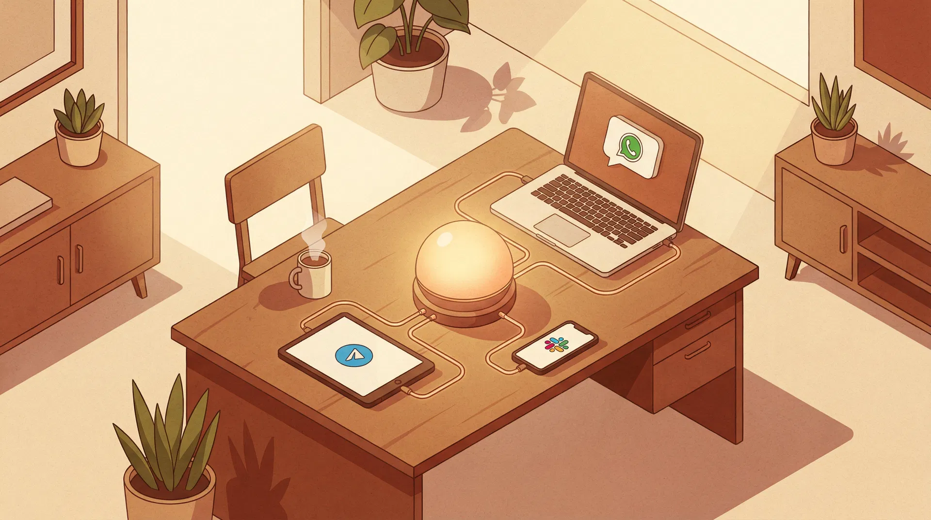 ภาพประกอบอุปกรณ์ที่เชื่อมต่อกัน