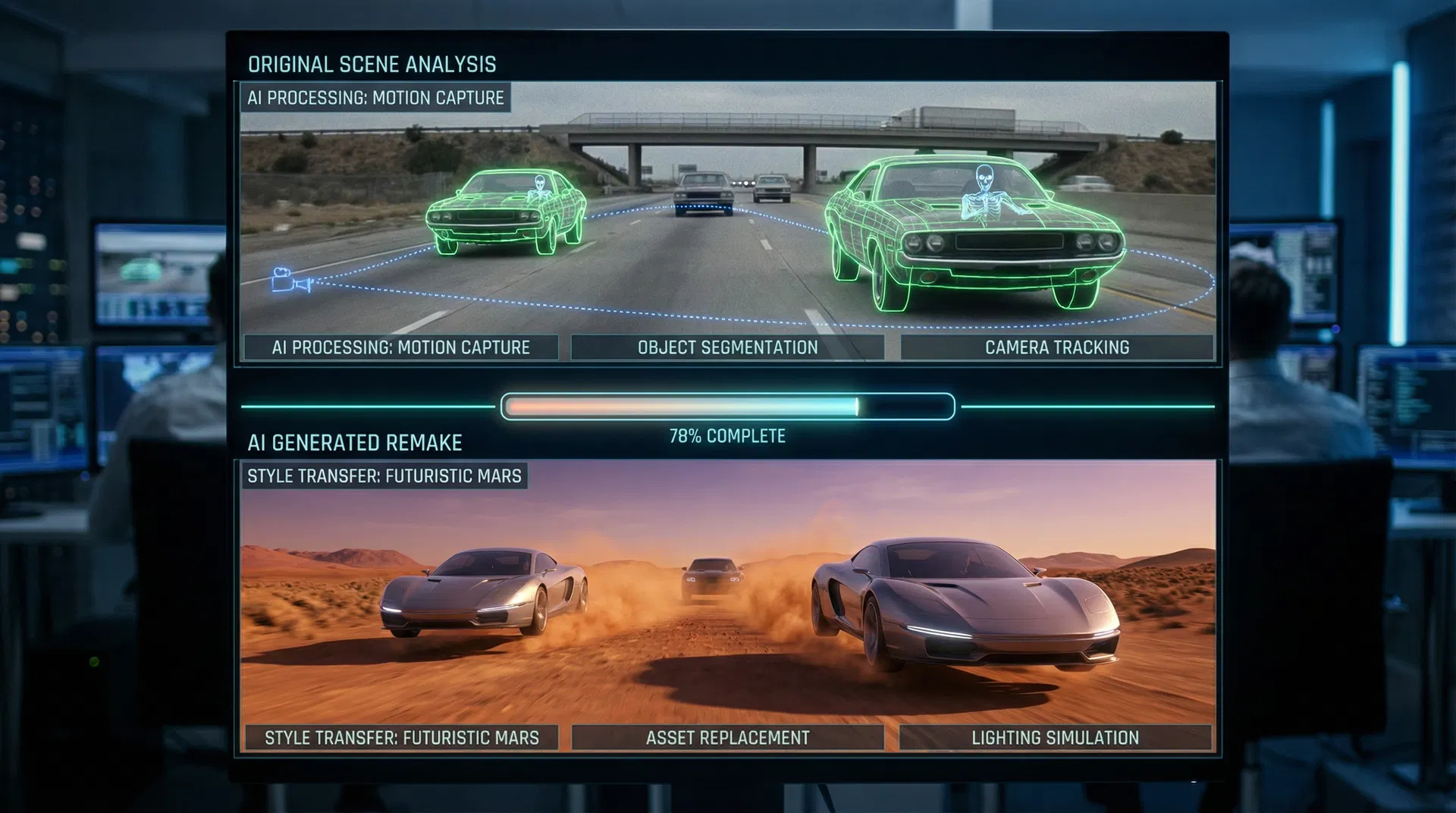 Before and After AI Remake