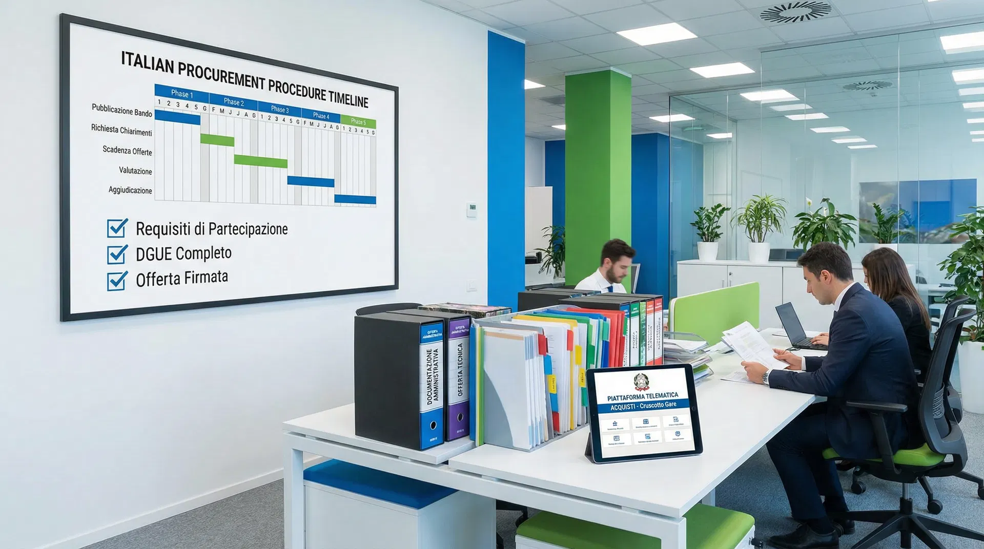 Gestione efficiente procedure gare d'appalto - timeline progetto documenti DG-GARE