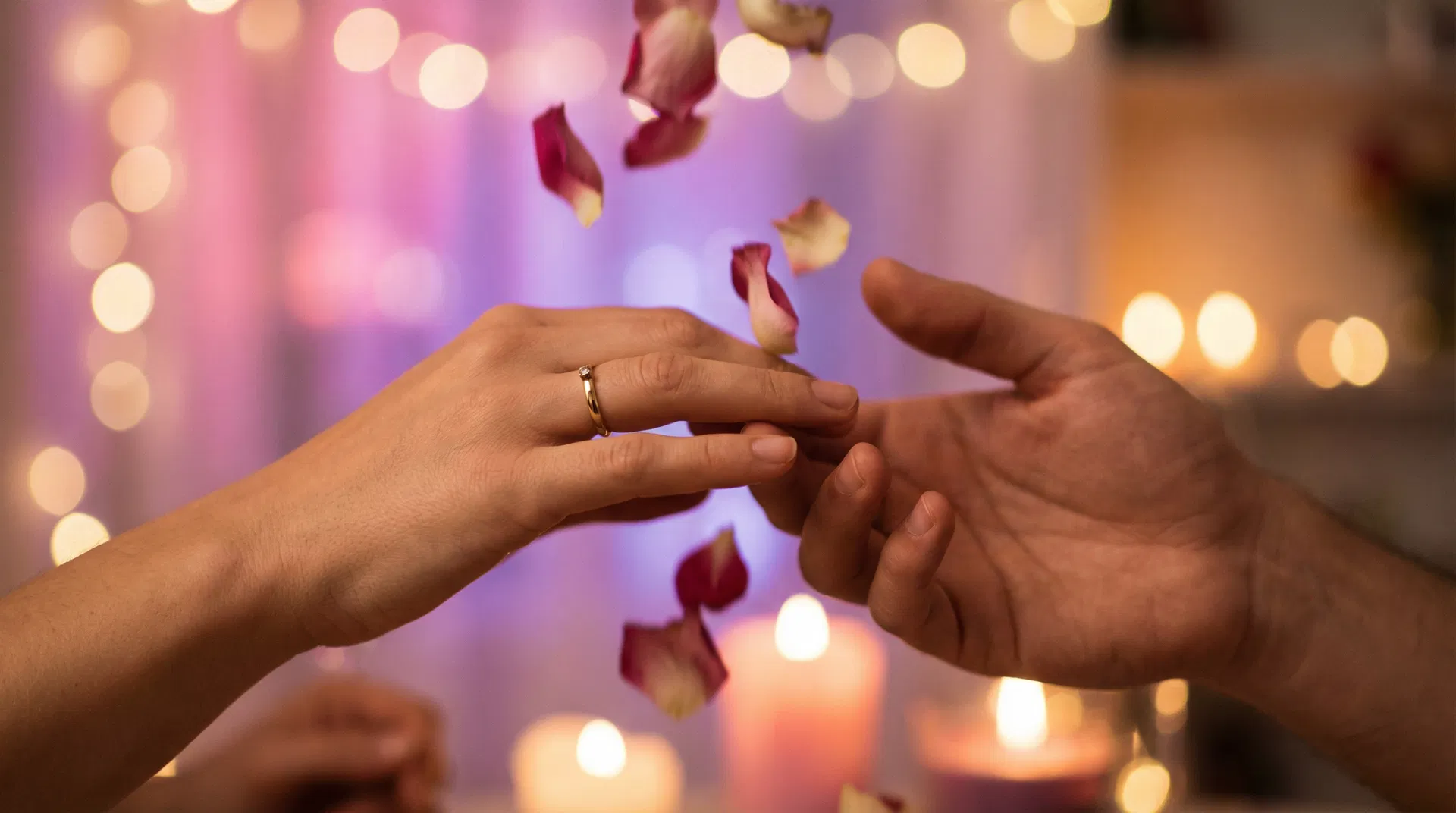 Hands reaching toward each other