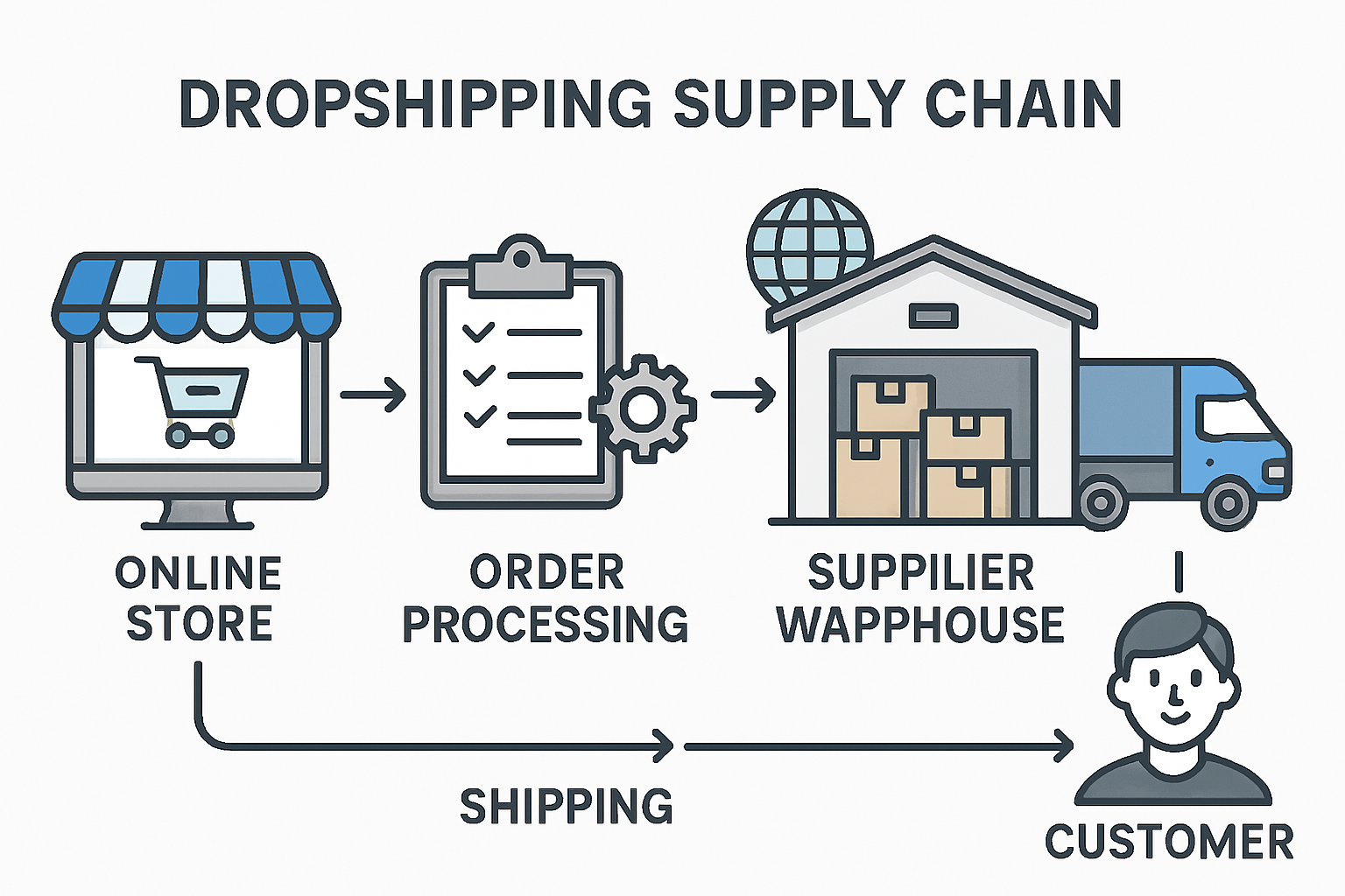 Efficient Supply Chain Diagram