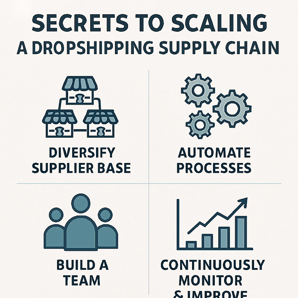 Scaling Your Dropshipping Supply Chain Diagram