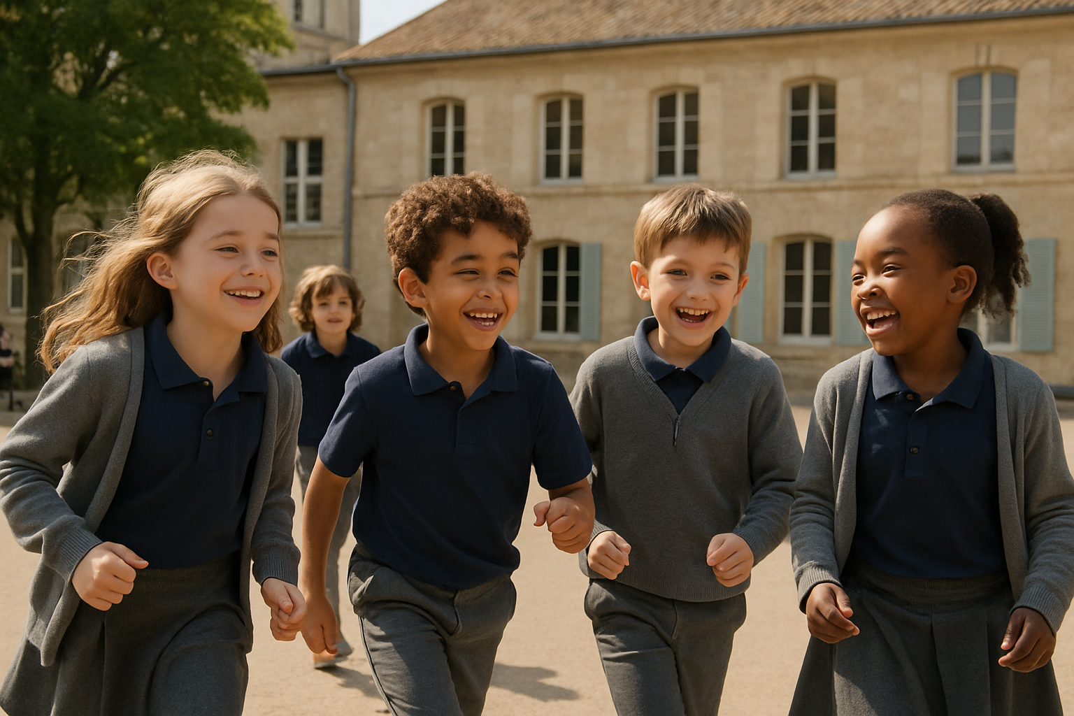 フランスの現地校の制服イメージ:カジュアルな共通服装