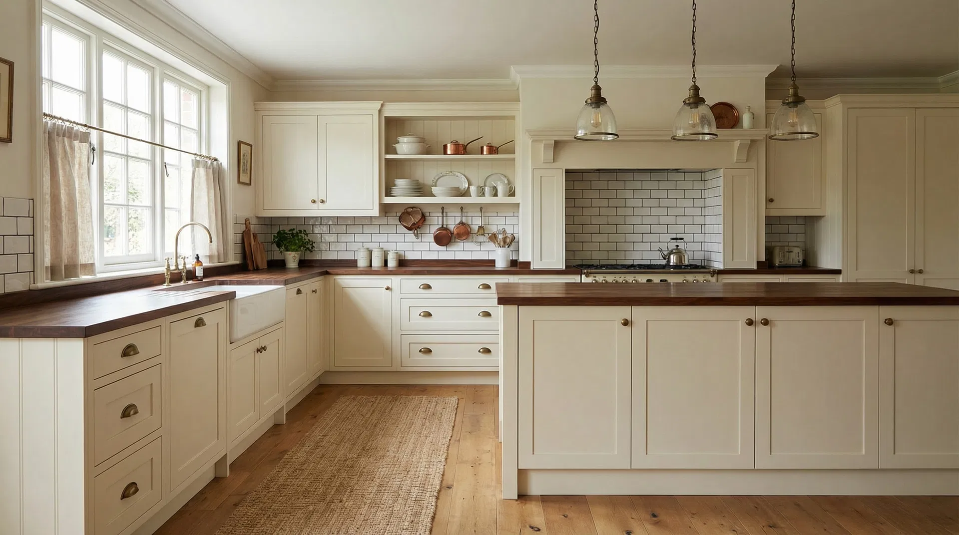 Cuisine classique crème installée