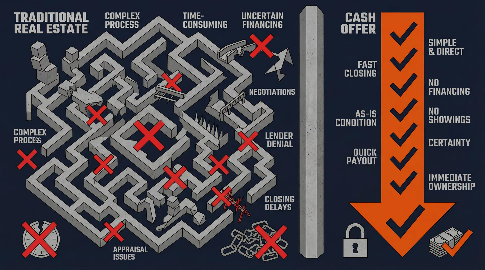 Traditional Real Estate vs Cash Offer Comparison
