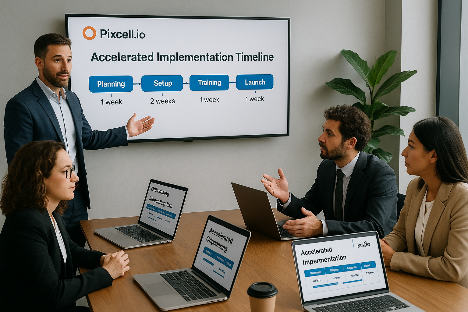 Professional consultation meeting for accelerated HubSpot onboarding