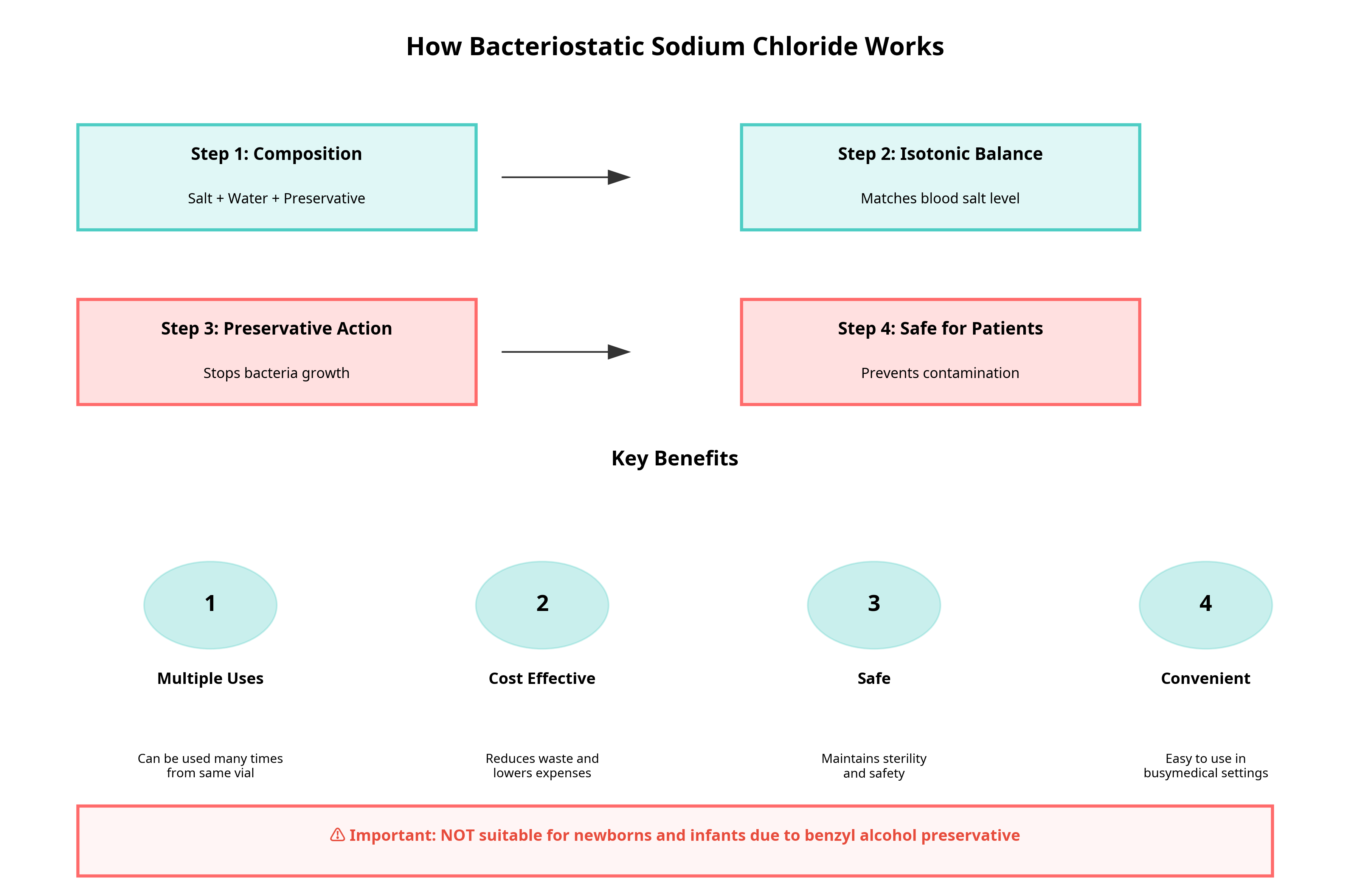 How Bacteriostatic Sodium Chloride Works