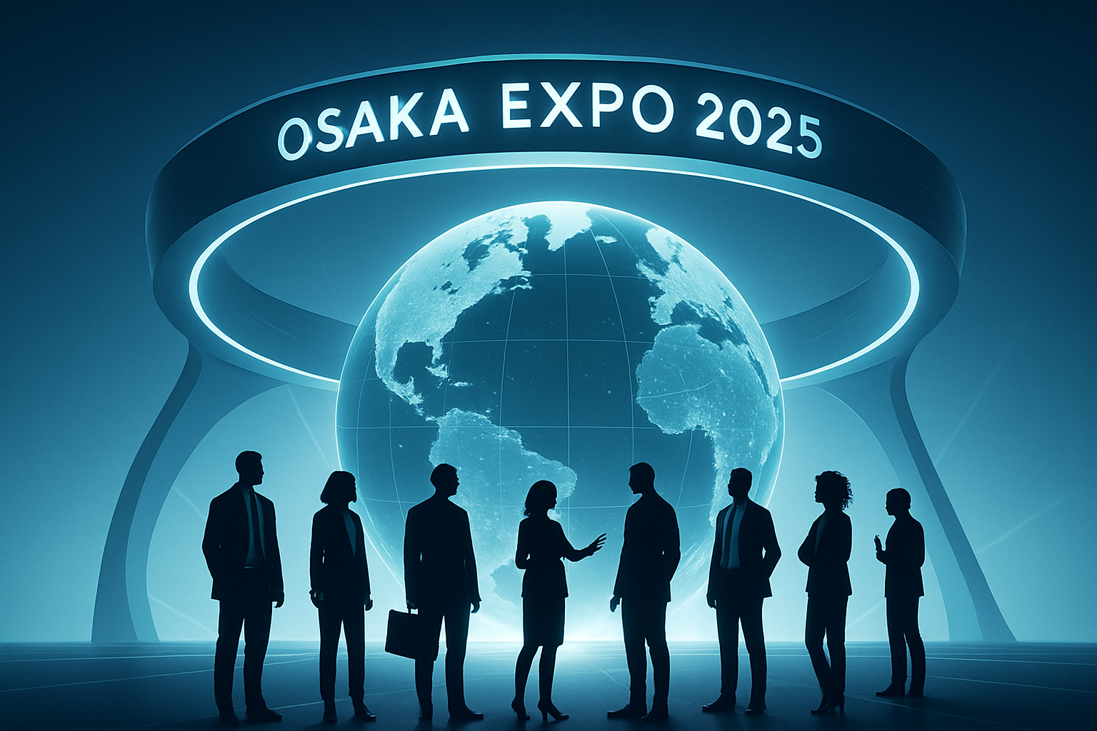 万博レガシーとグローバルビジネスのイメージ