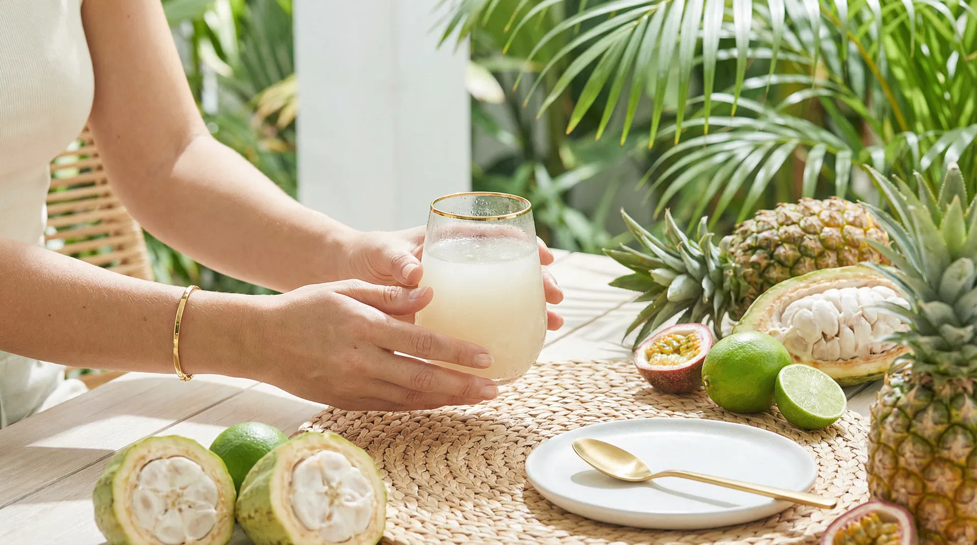 Cacao juice and fruit from Guatemala