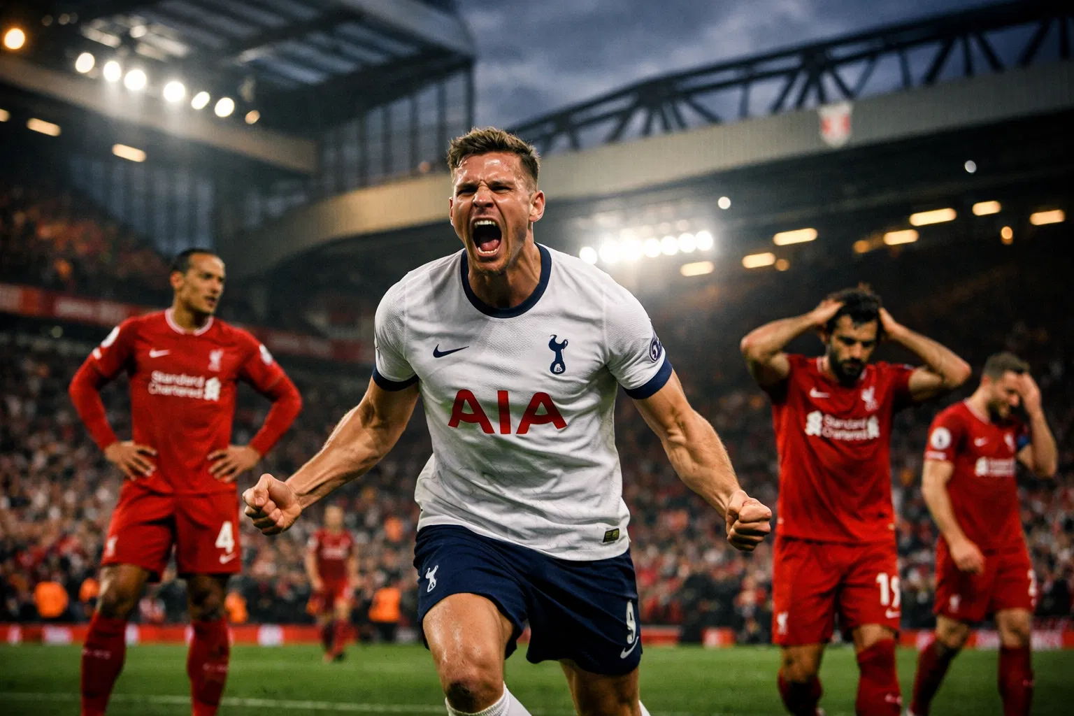 Tottenham Hotspur Champions League hope after Anfield draw