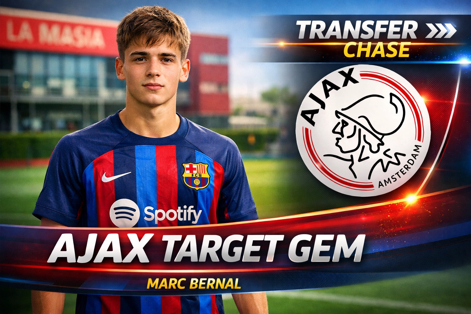 Marc Bernal transfer news: Ajax chase Barca gem