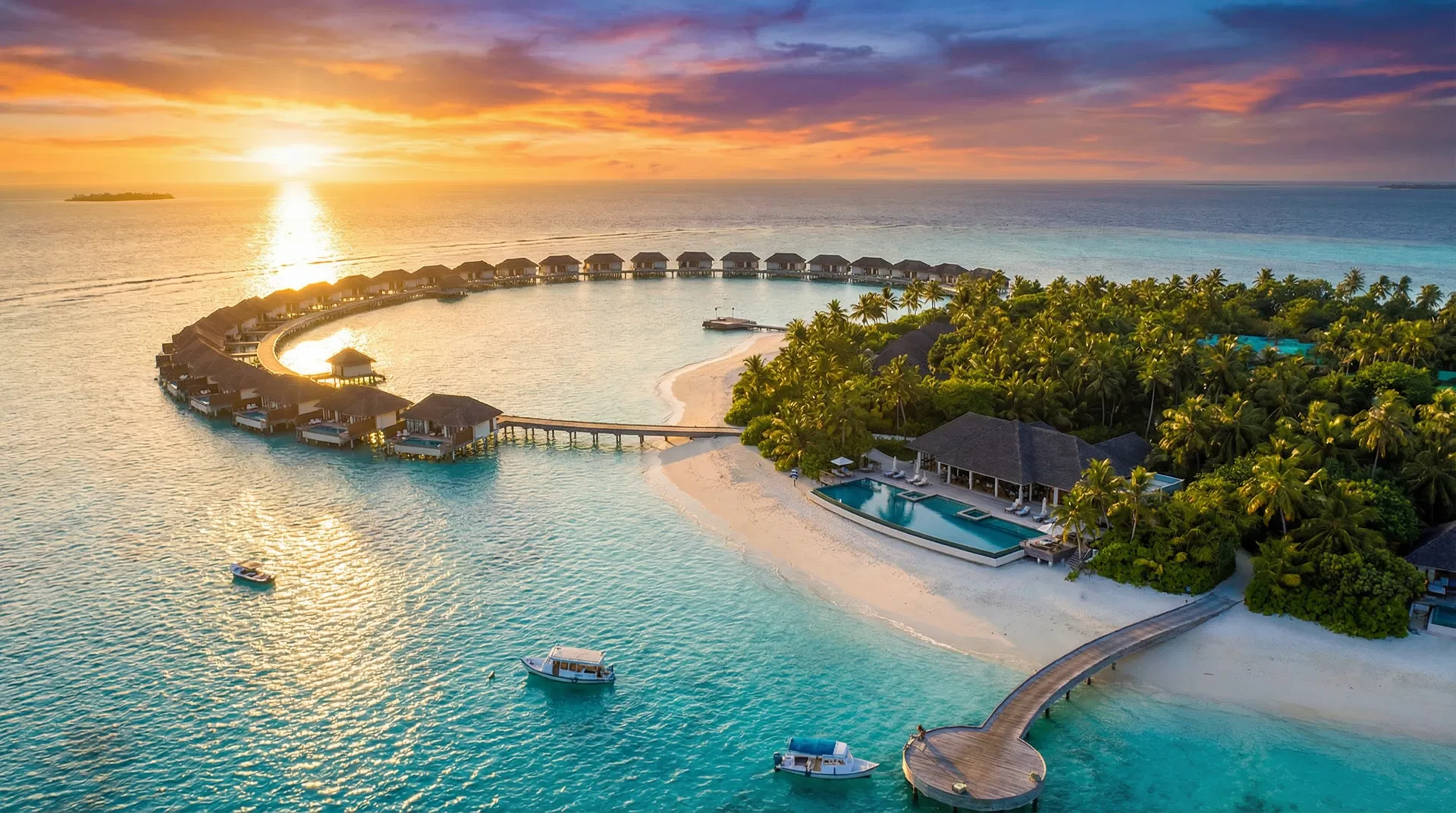 Luxury tropical resort destination