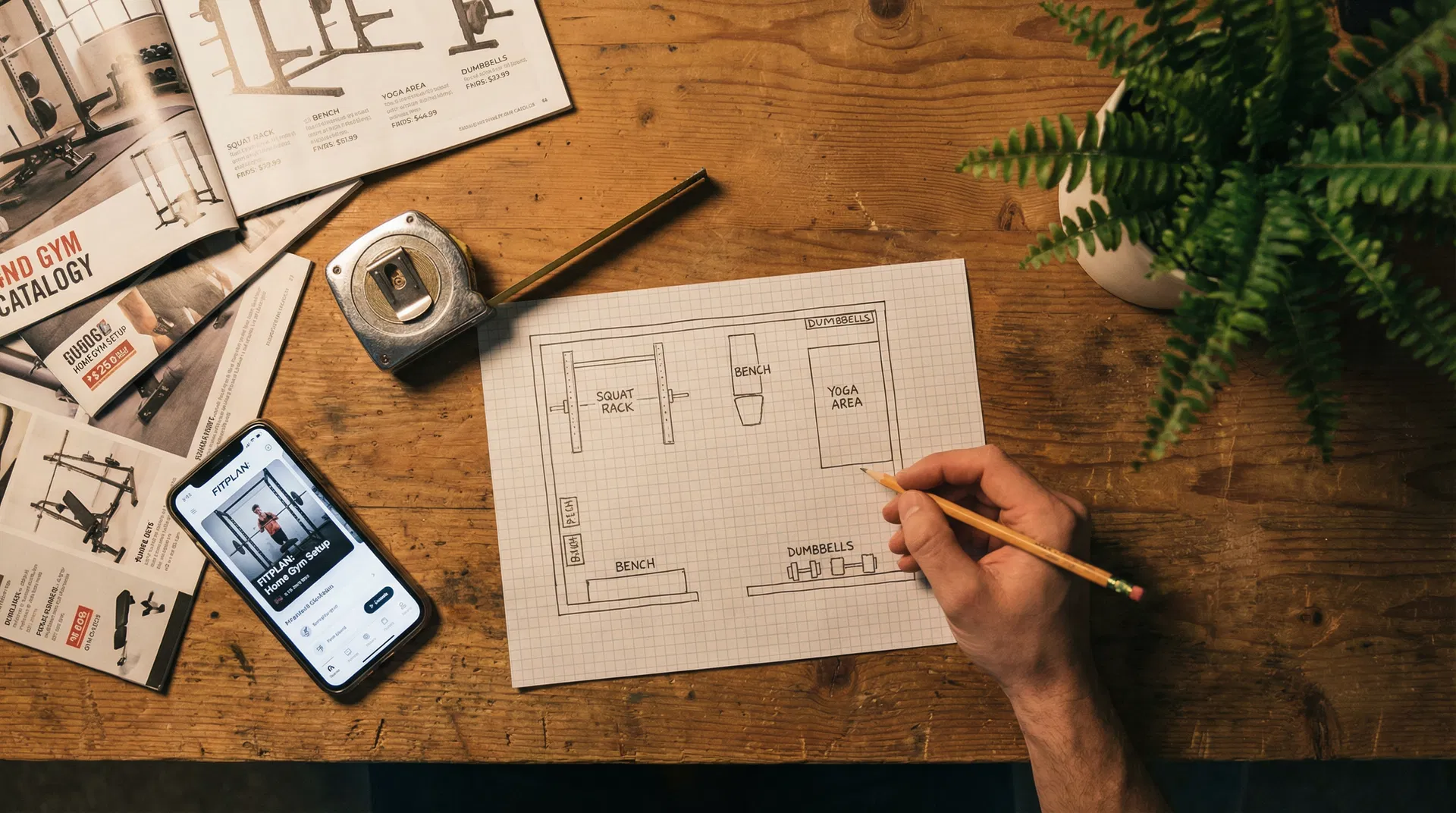 Planning a home gym layout