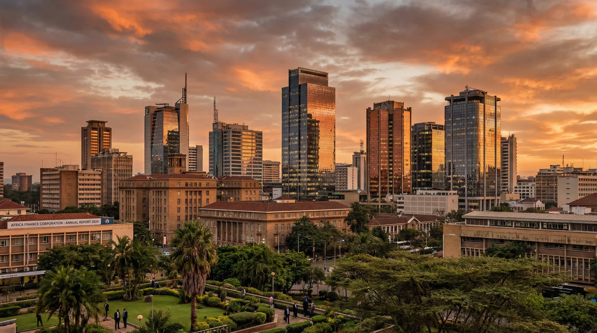 African city skyline