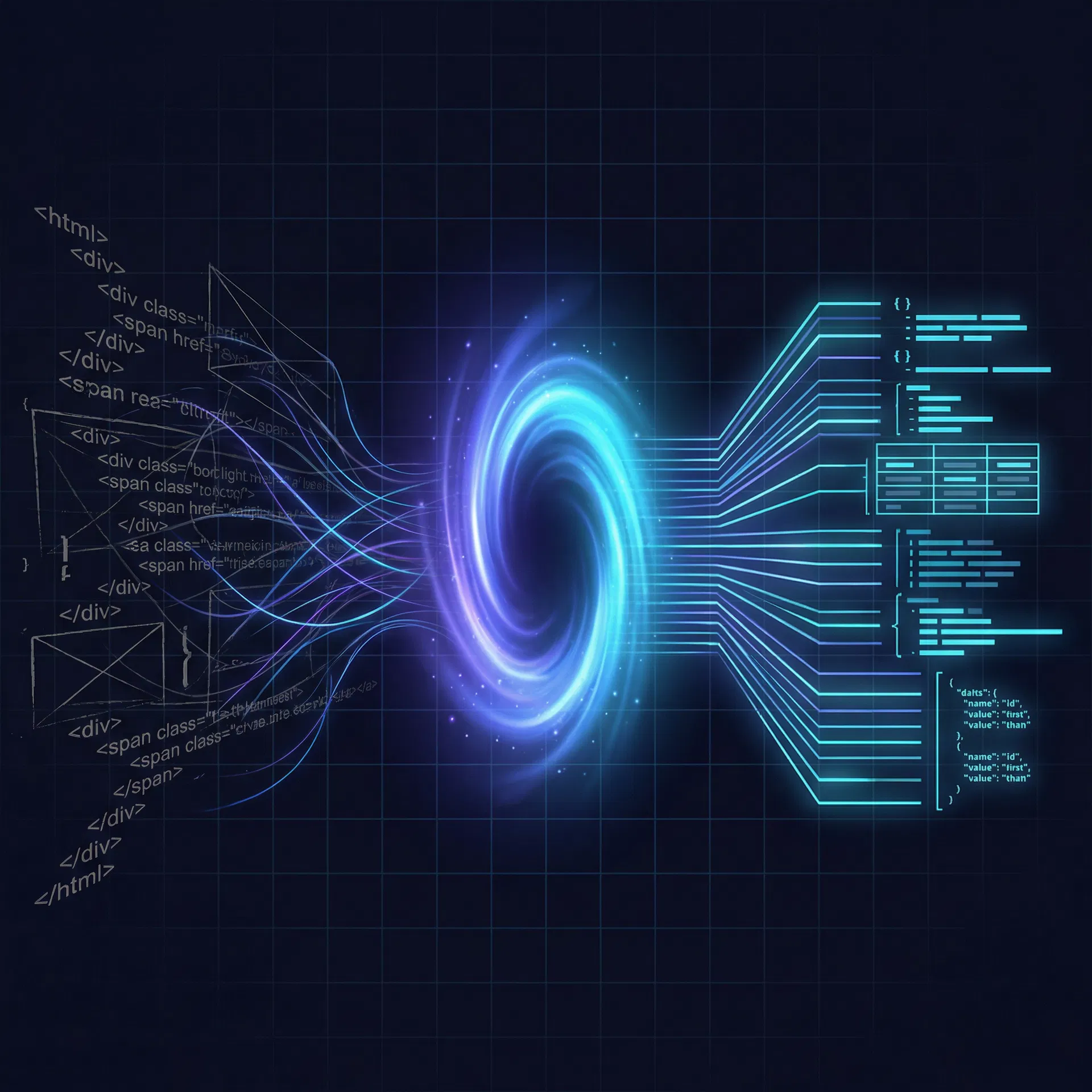 Website reading from HTML to structured Agent-friendly format