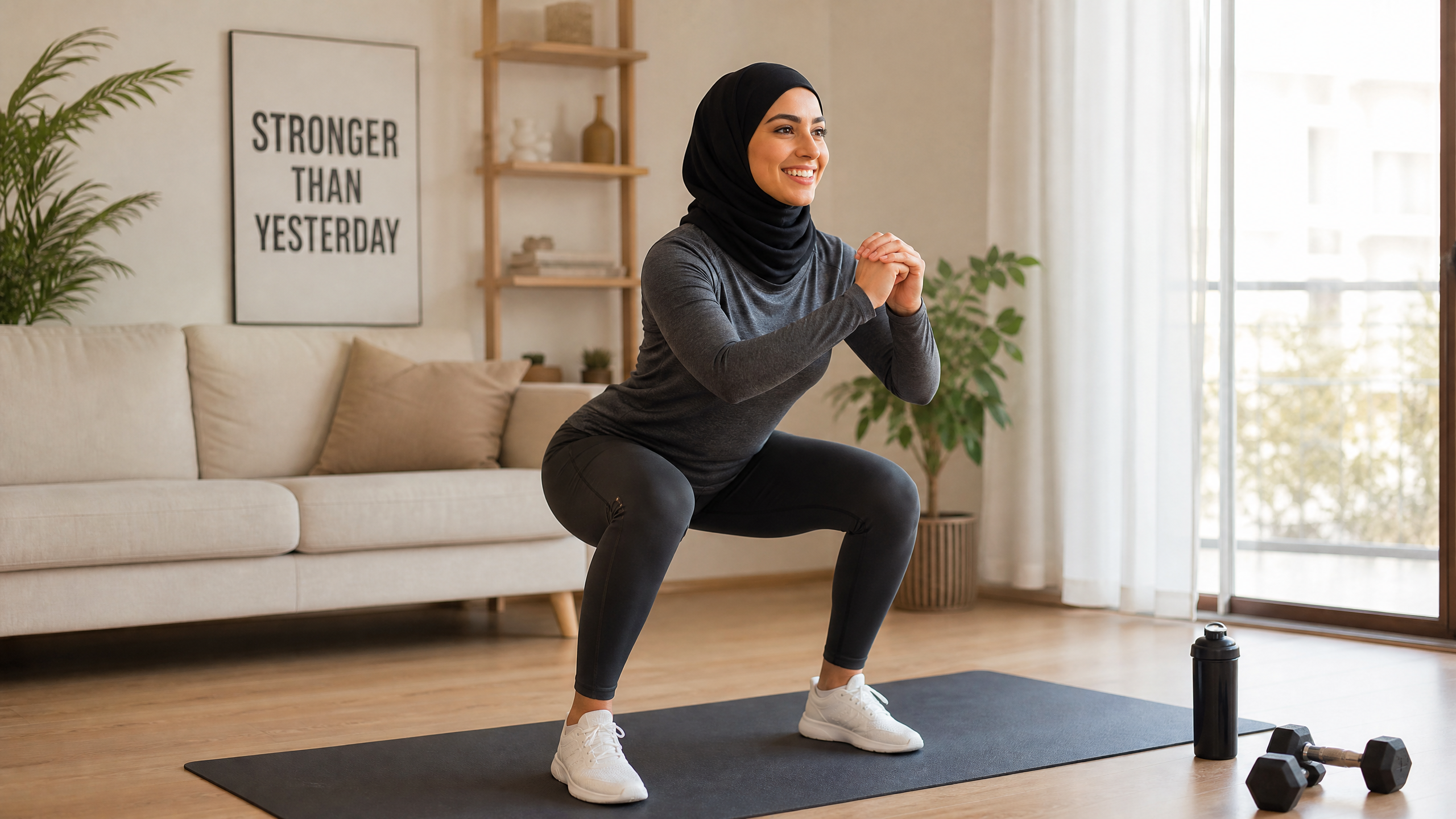 تمارين المبتدئين في المنزل