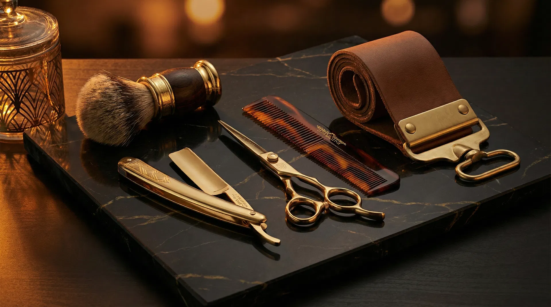 Ferramentas de barbearia premium