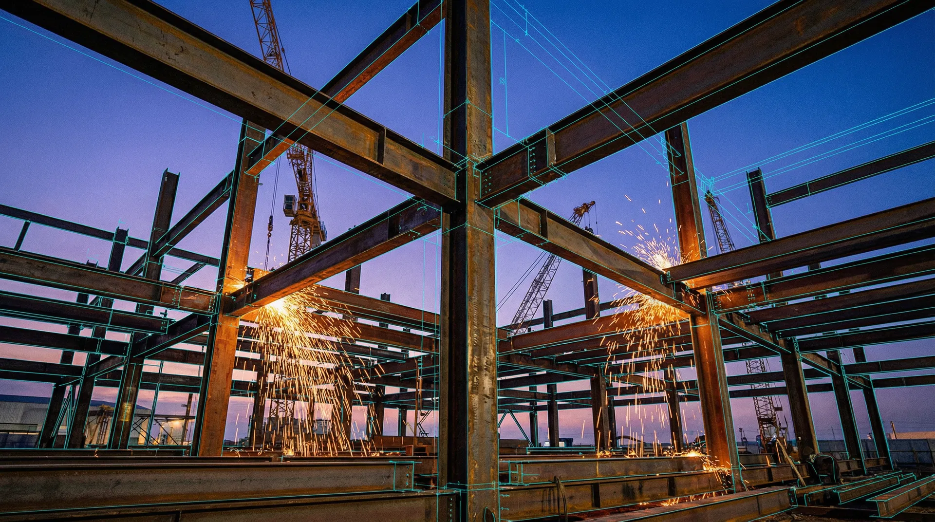 Steel structure construction