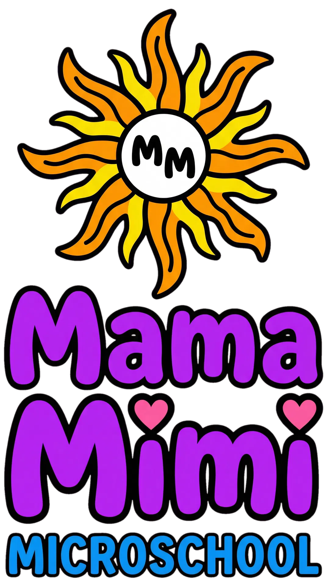 Stacked Bold Vertical