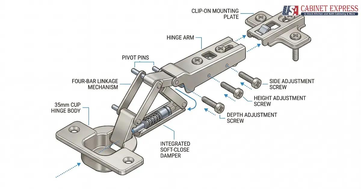 The Mechanics of Comfort: Cross-Industry Applications of Hinge Dampers and Soft Close Mechanisms 3 Cabinet Door Soft Close Quality
