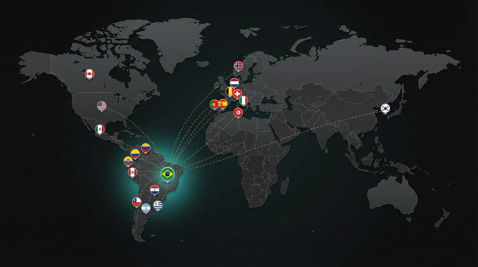 Mapa de atuação global RAM Sports