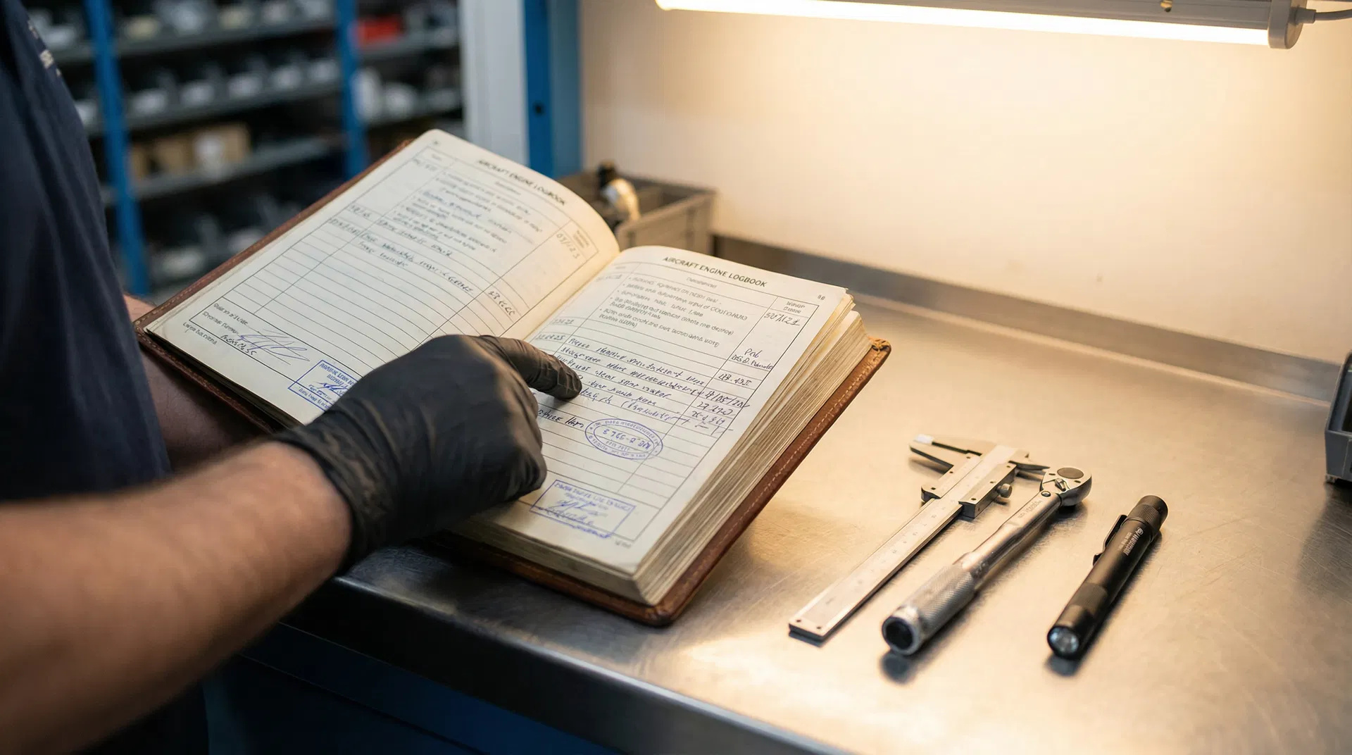 Aircraft logbook verification