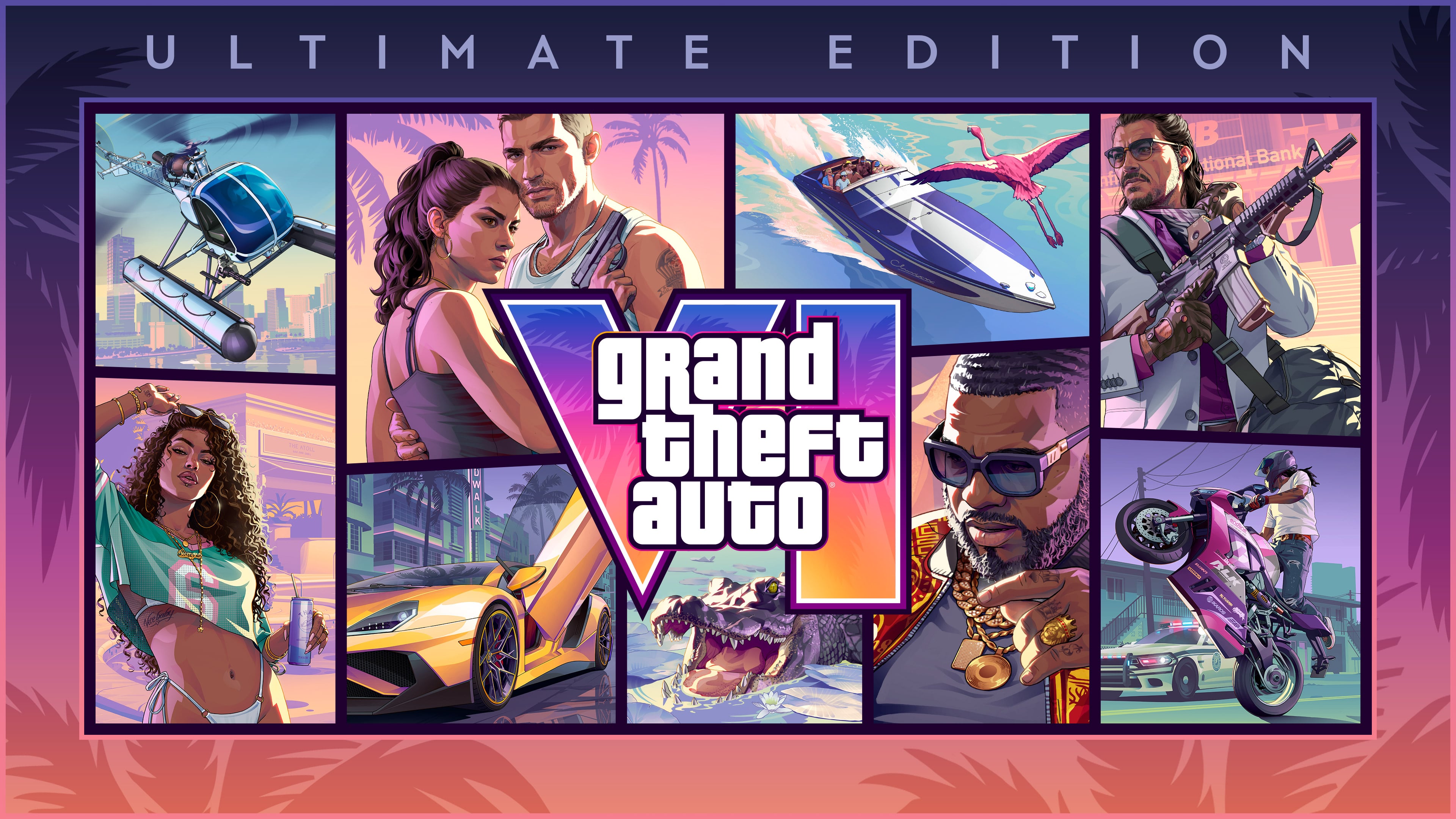 Arte com o pacote de bônus Vintage Vice City