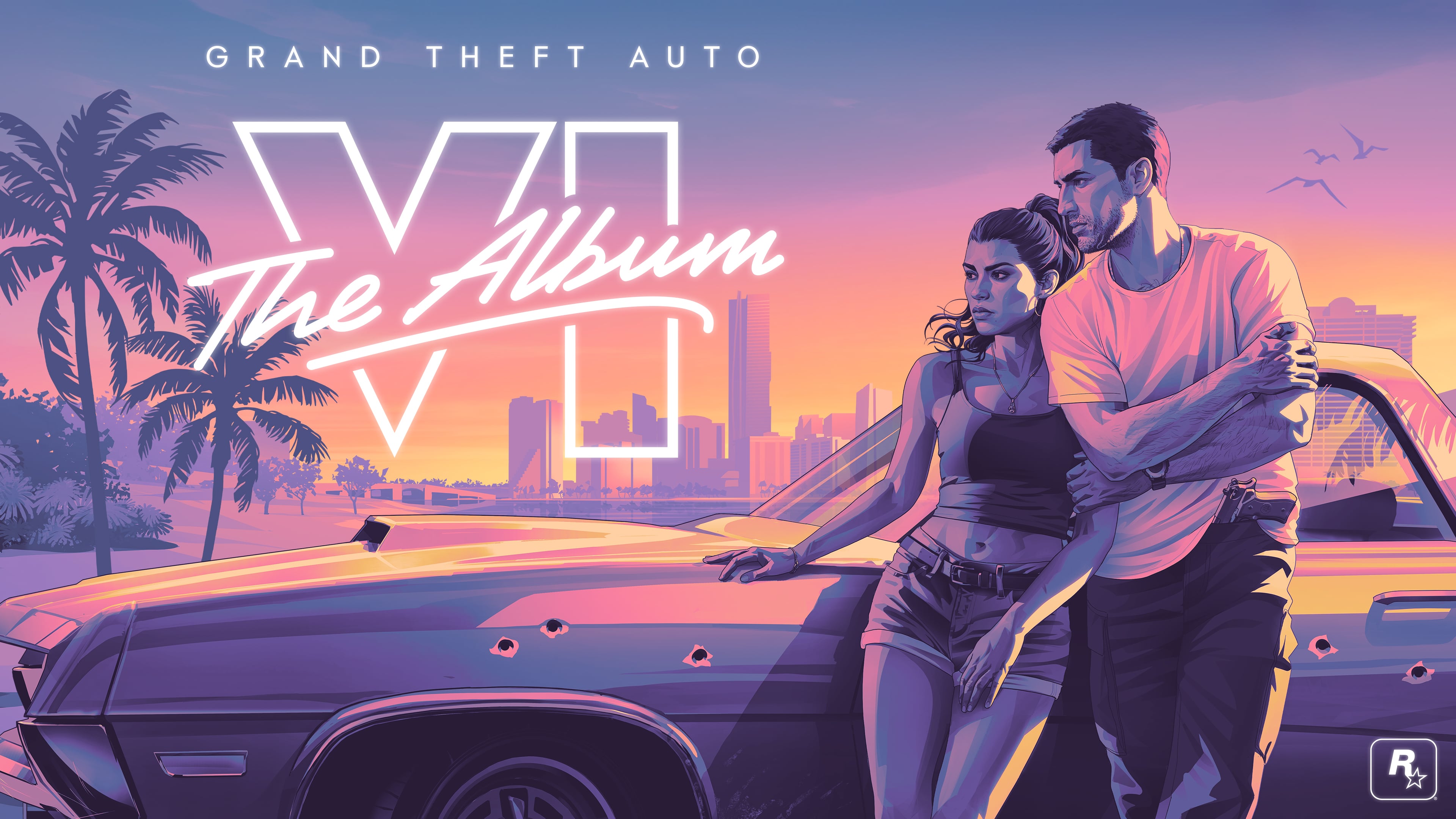 Jason e Lucia em arte oficial de GTA 6