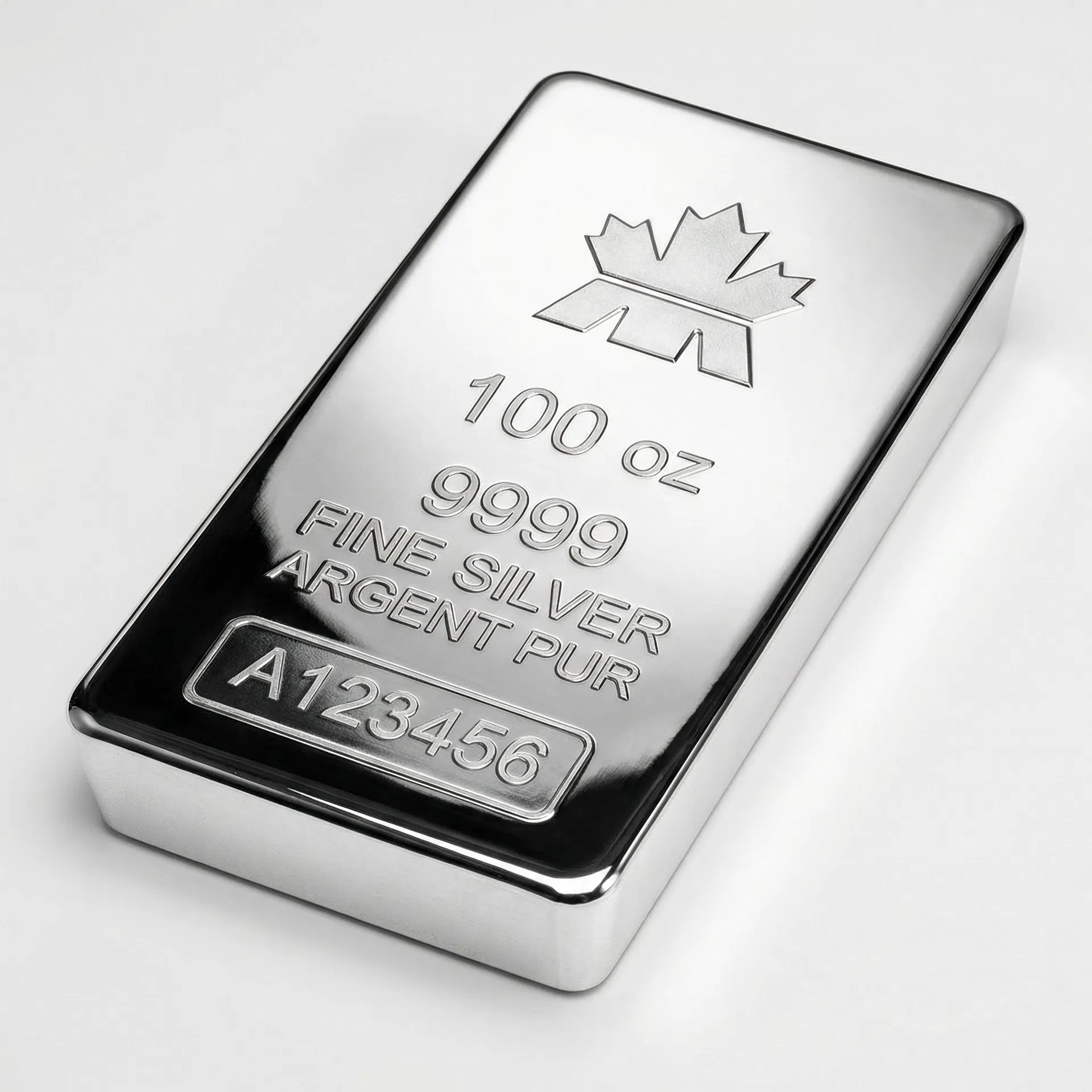 100 oz Silver Bar - Royal Canadian Mint