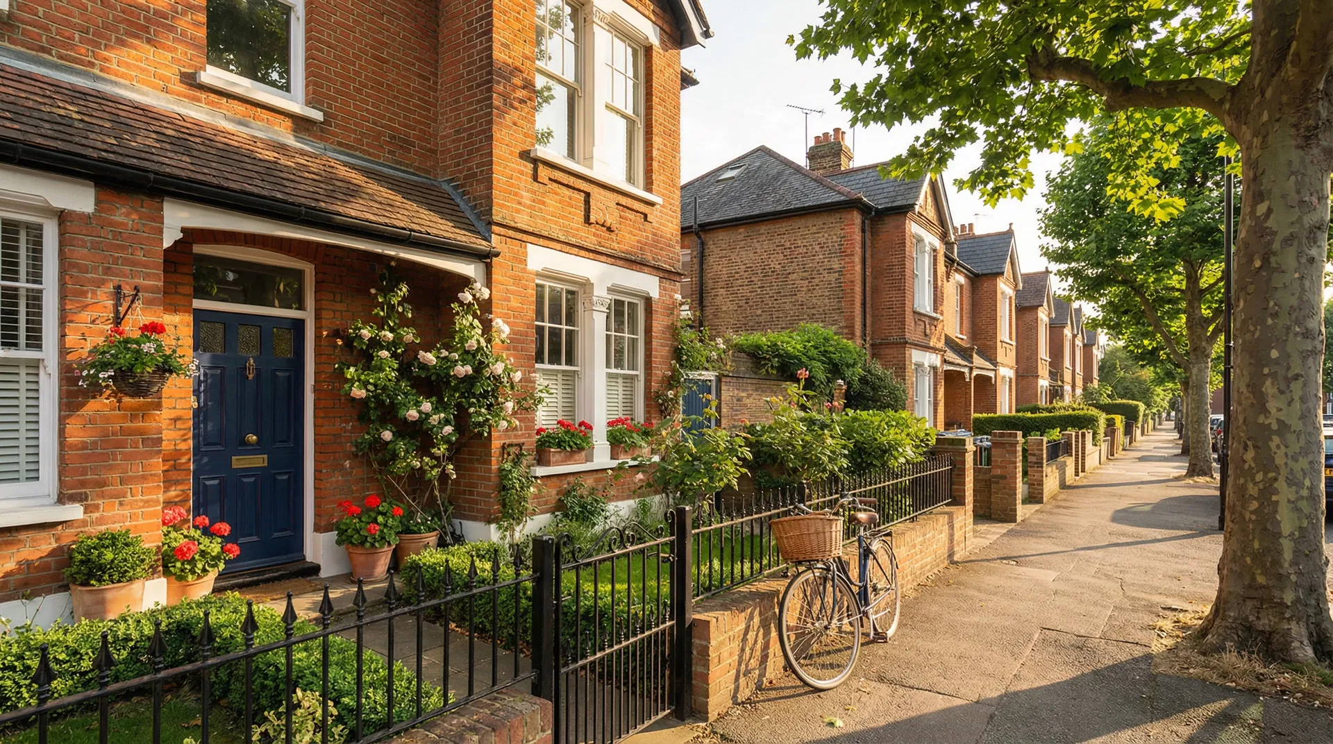 Casa britânica típica para homestay