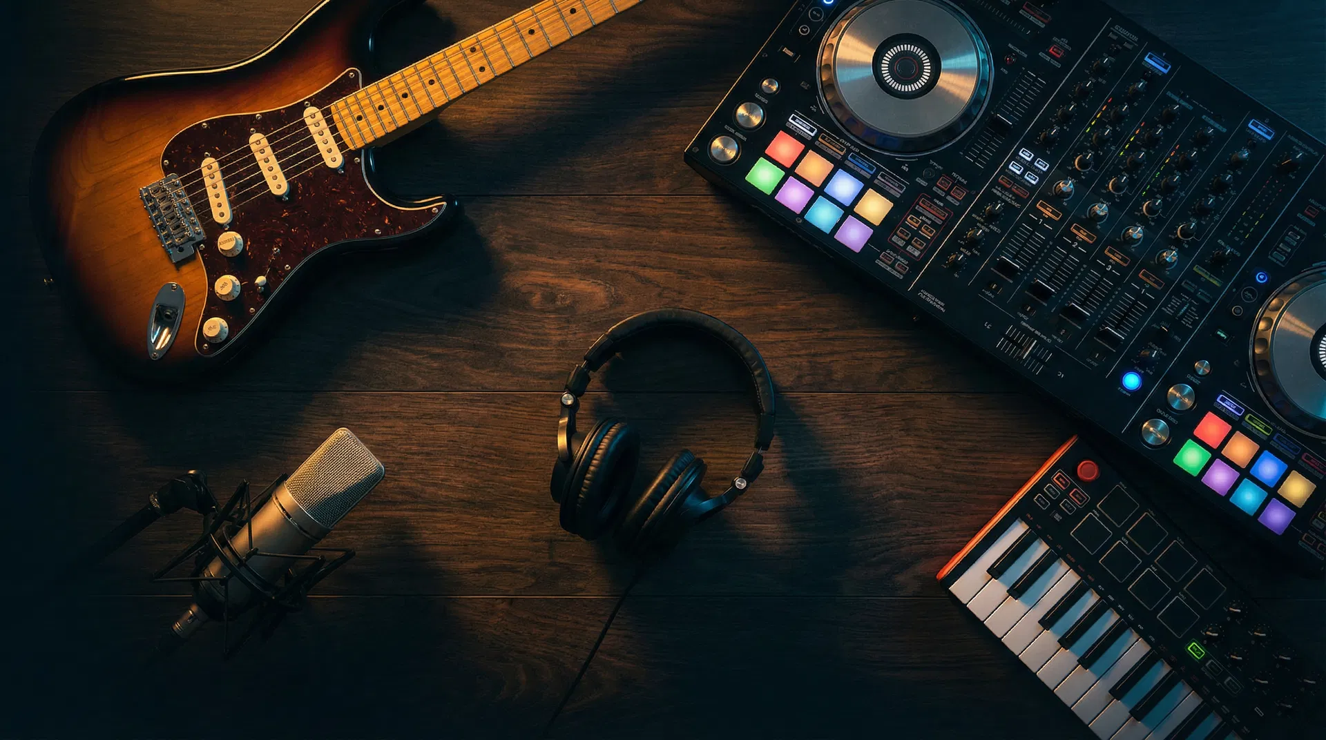 Professionelle Musikinstrumente - Gitarren, DJ-Controller, Mikrofone, Keyboards und Kopfhörer