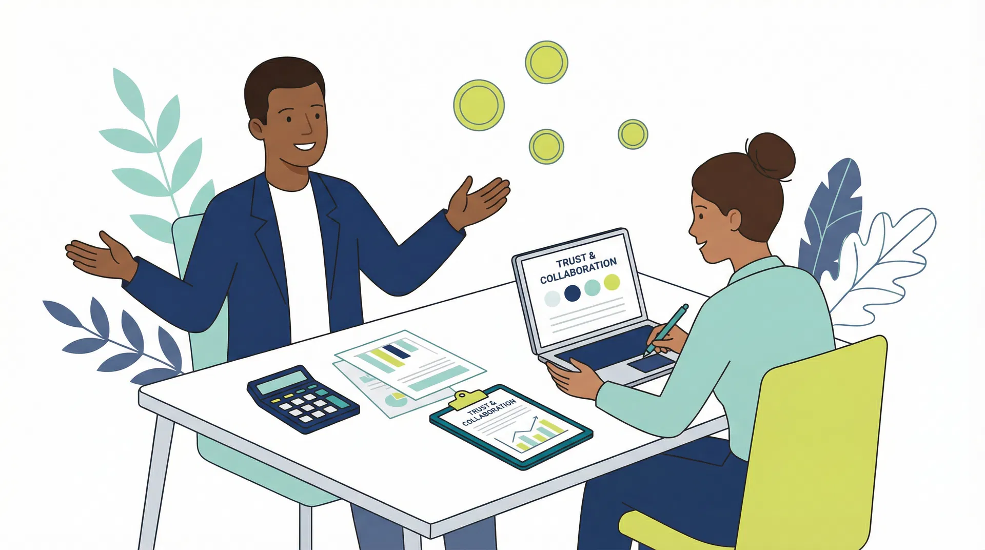 Discovery call consultation illustration