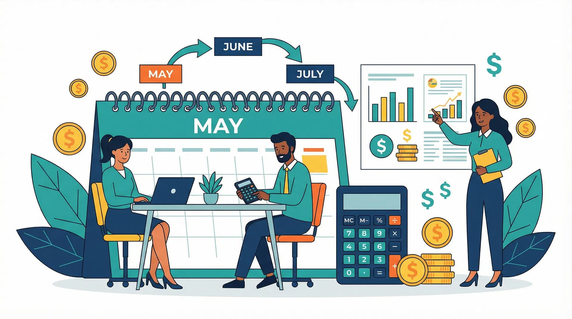 Monthly operations illustration