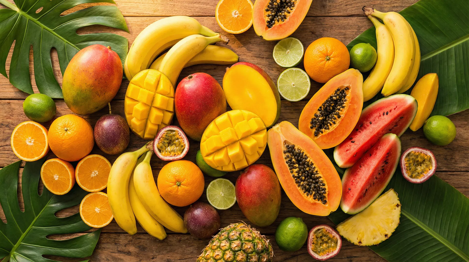 Frutas tropicais frescas - Supermercado do Valle