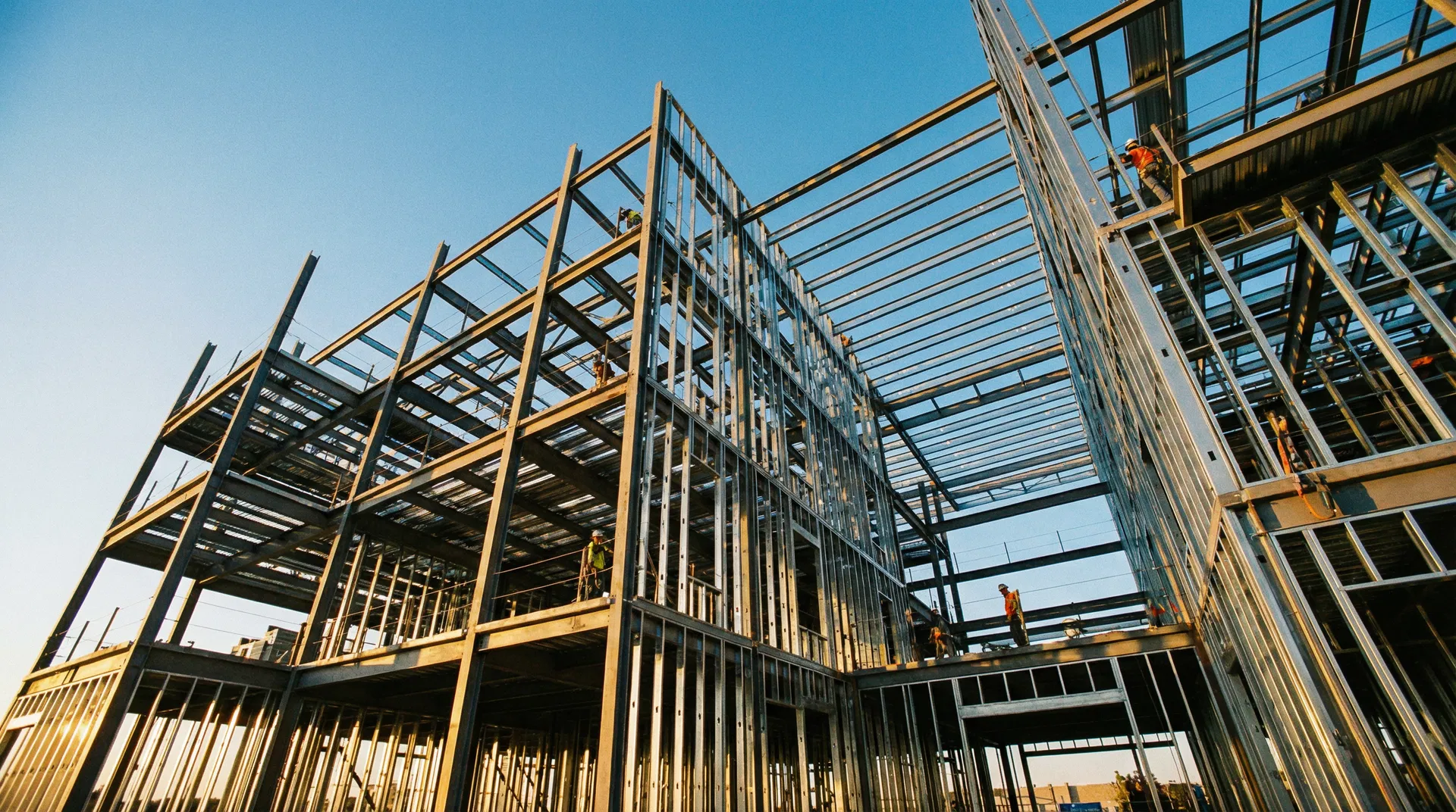 Steel frame construction