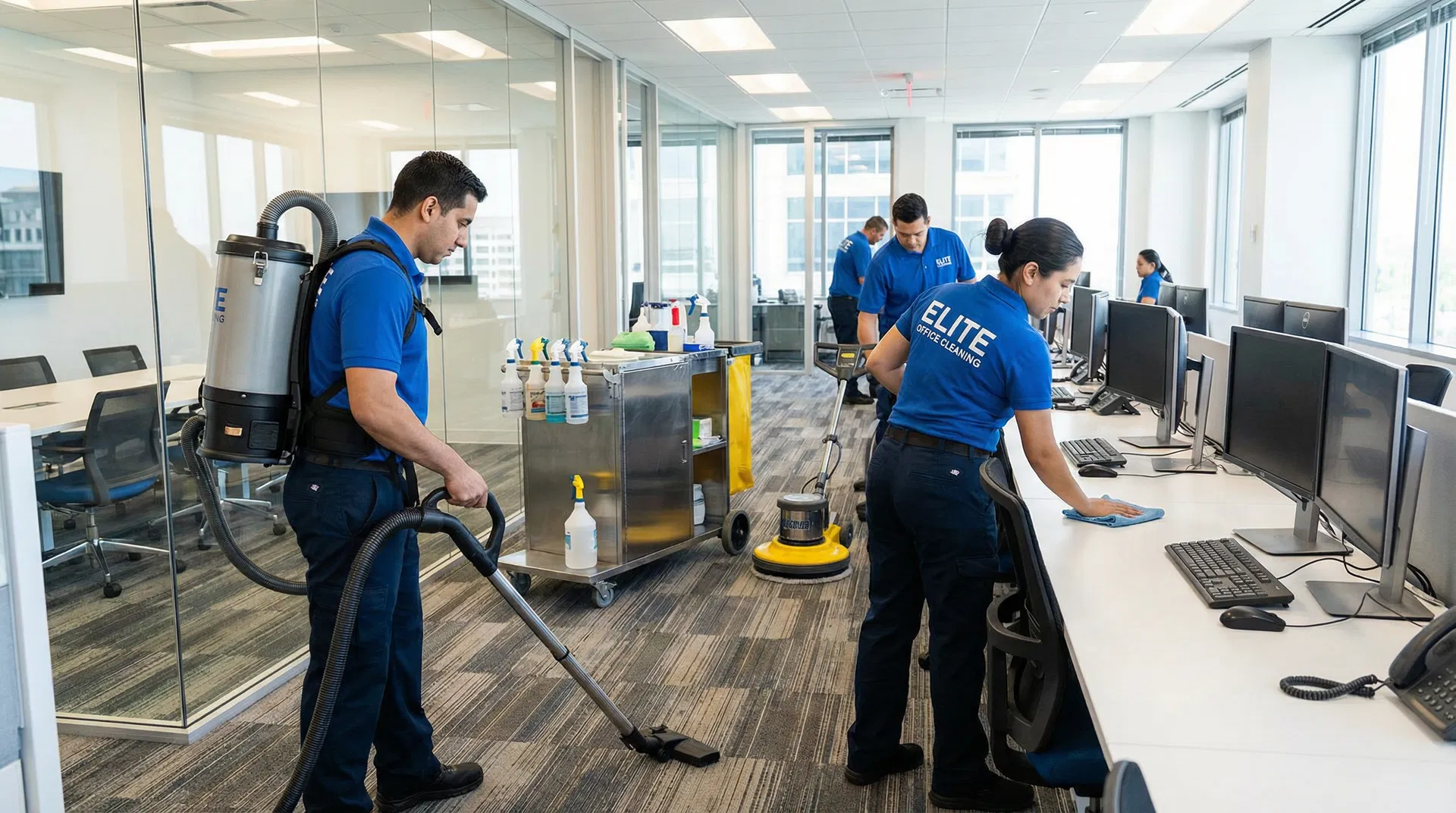 Professional commercial office cleaning services in Hutchinson Kansas - offices, restaurants, retail stores, facilities