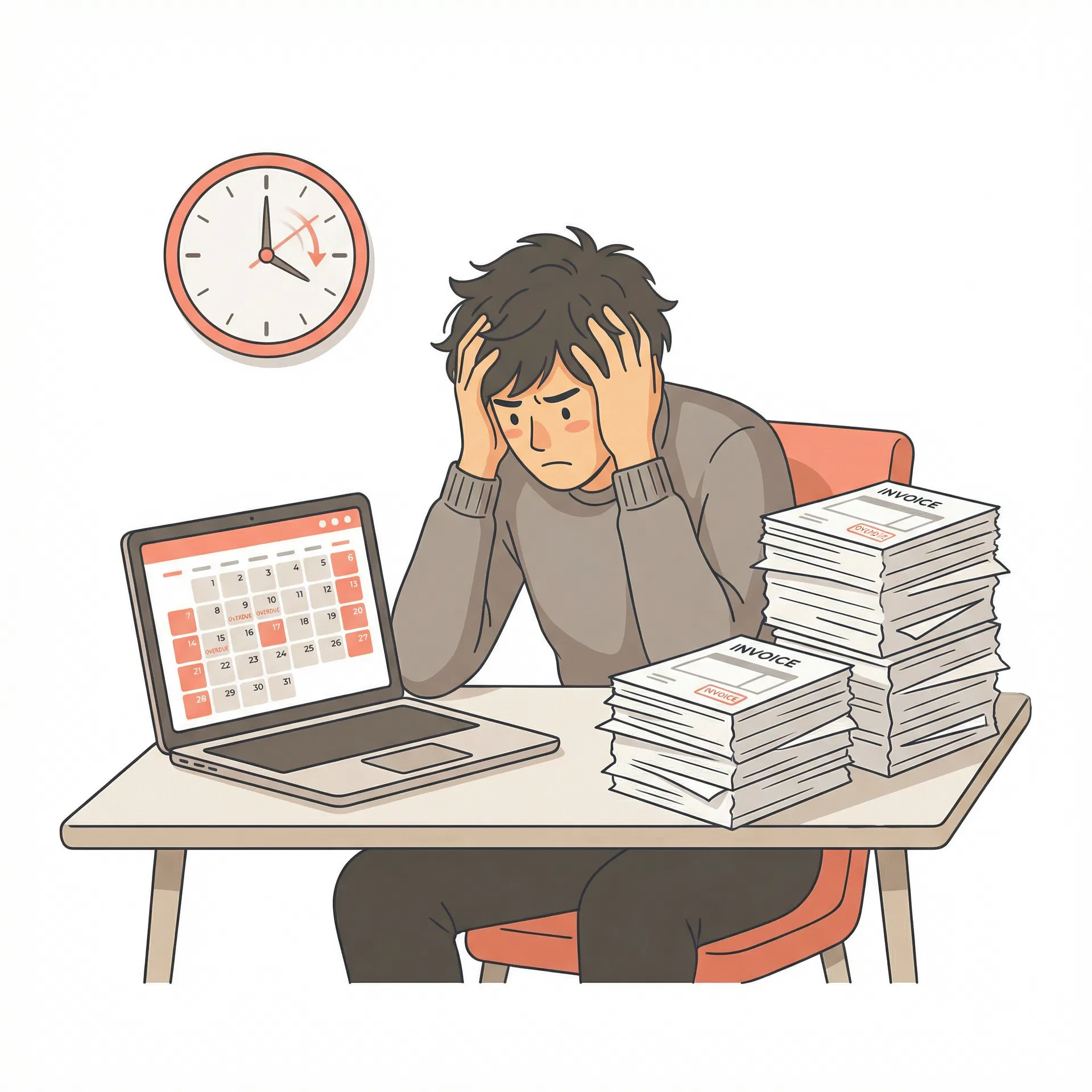 入金が遅く、支払いが間に合わない