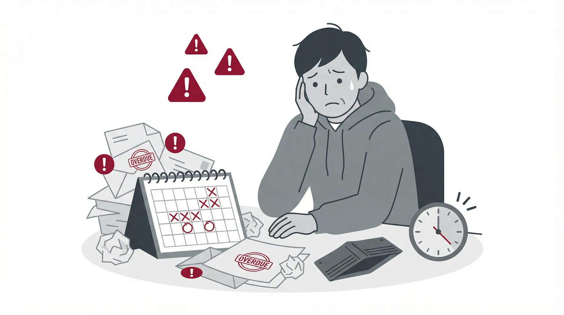 TASUKE導入前:資金繰りの悩みと課題を示す図解