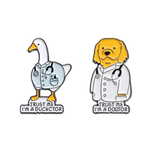 Brooch, trust me, I'm a doctor.