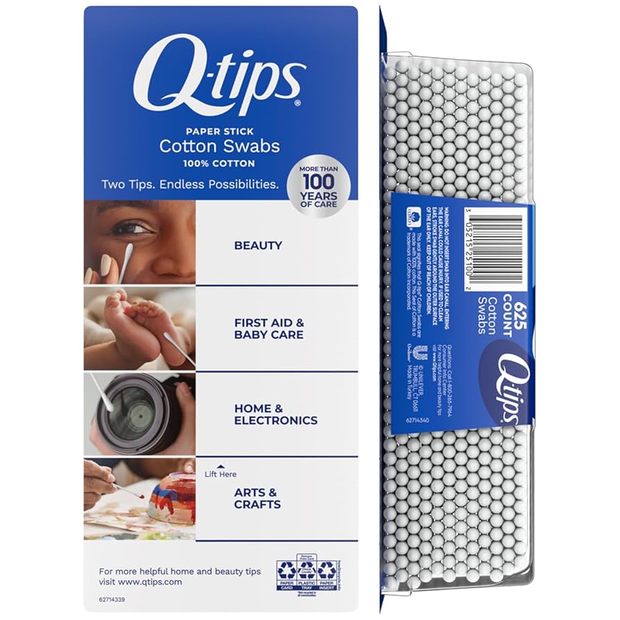 Q-tips cotton swabs packaging