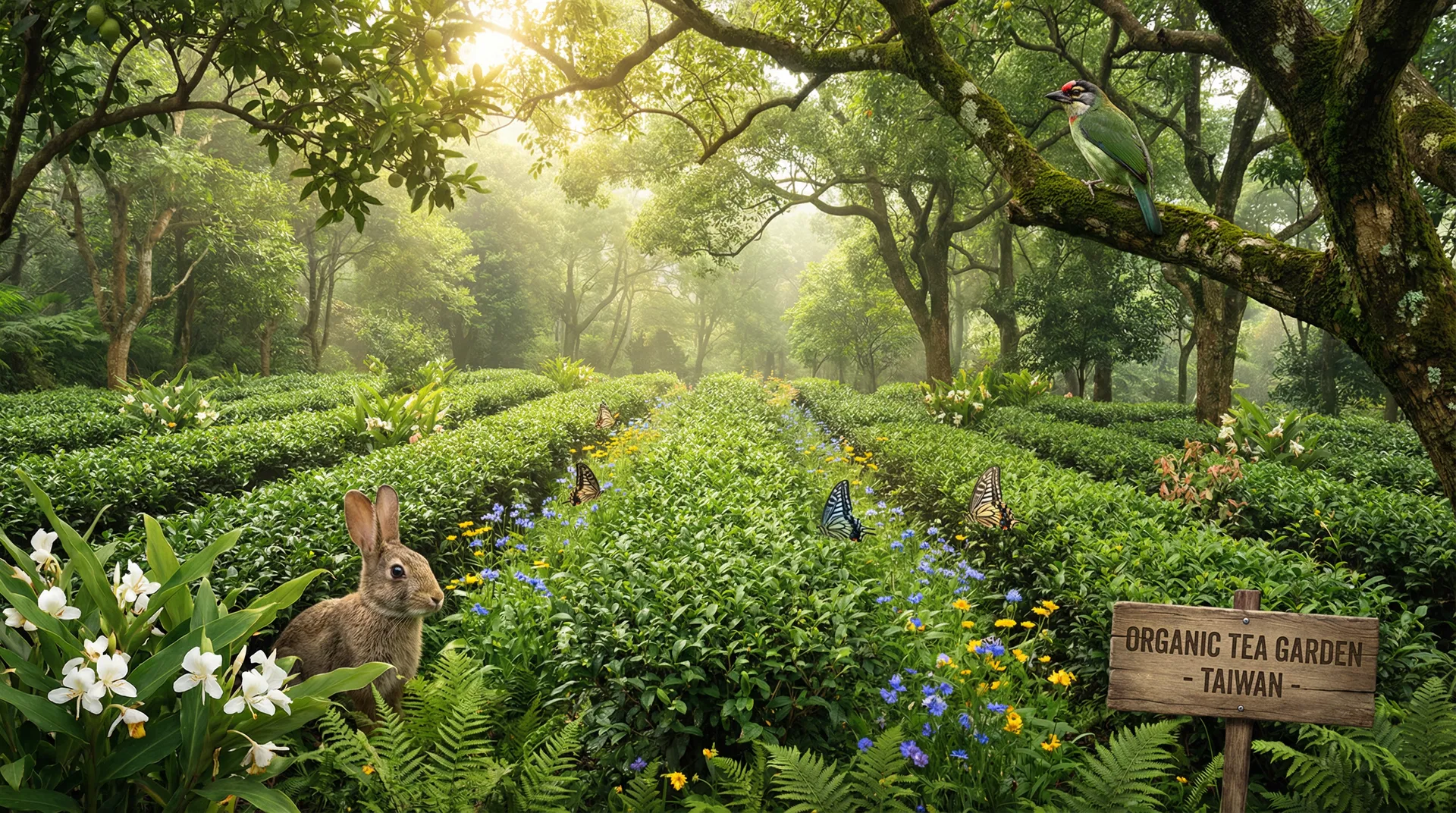 歡喜地茶園生態