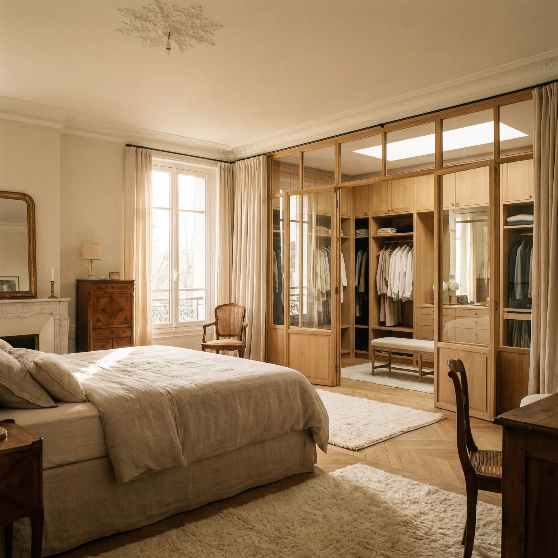 Chambre avec dressing