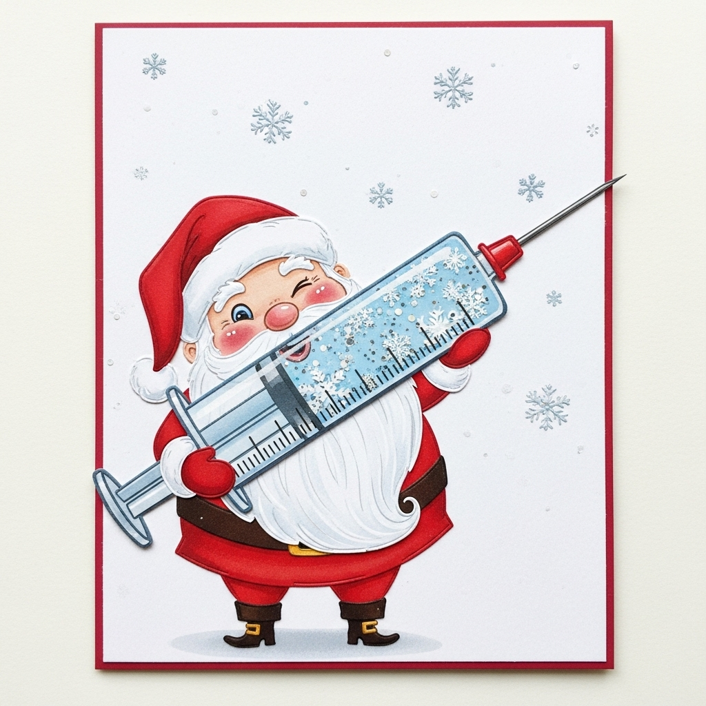 Cartão 3 - Papai Noel Vacina