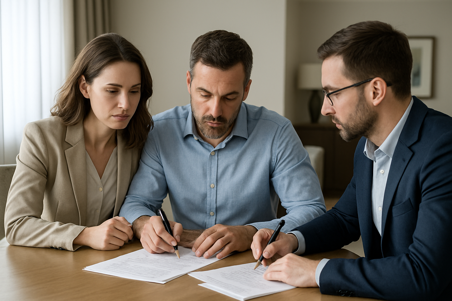 Serious Buyers Signing Documents