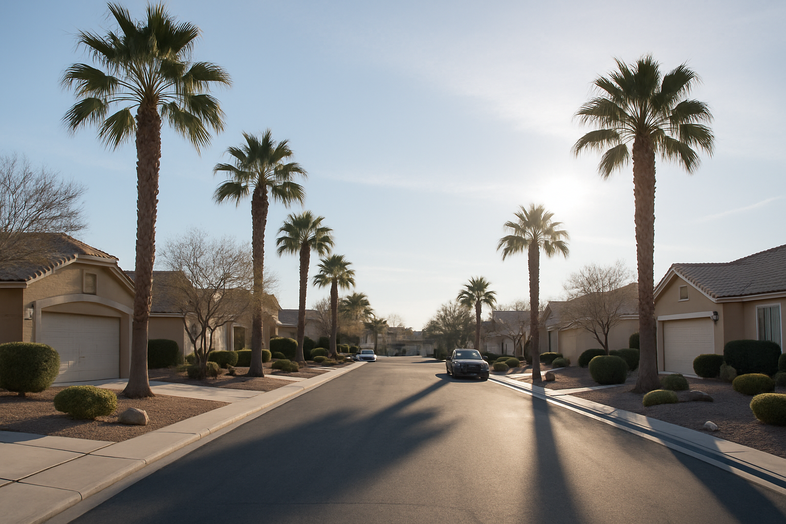 Quiet Residential Street in Henderson