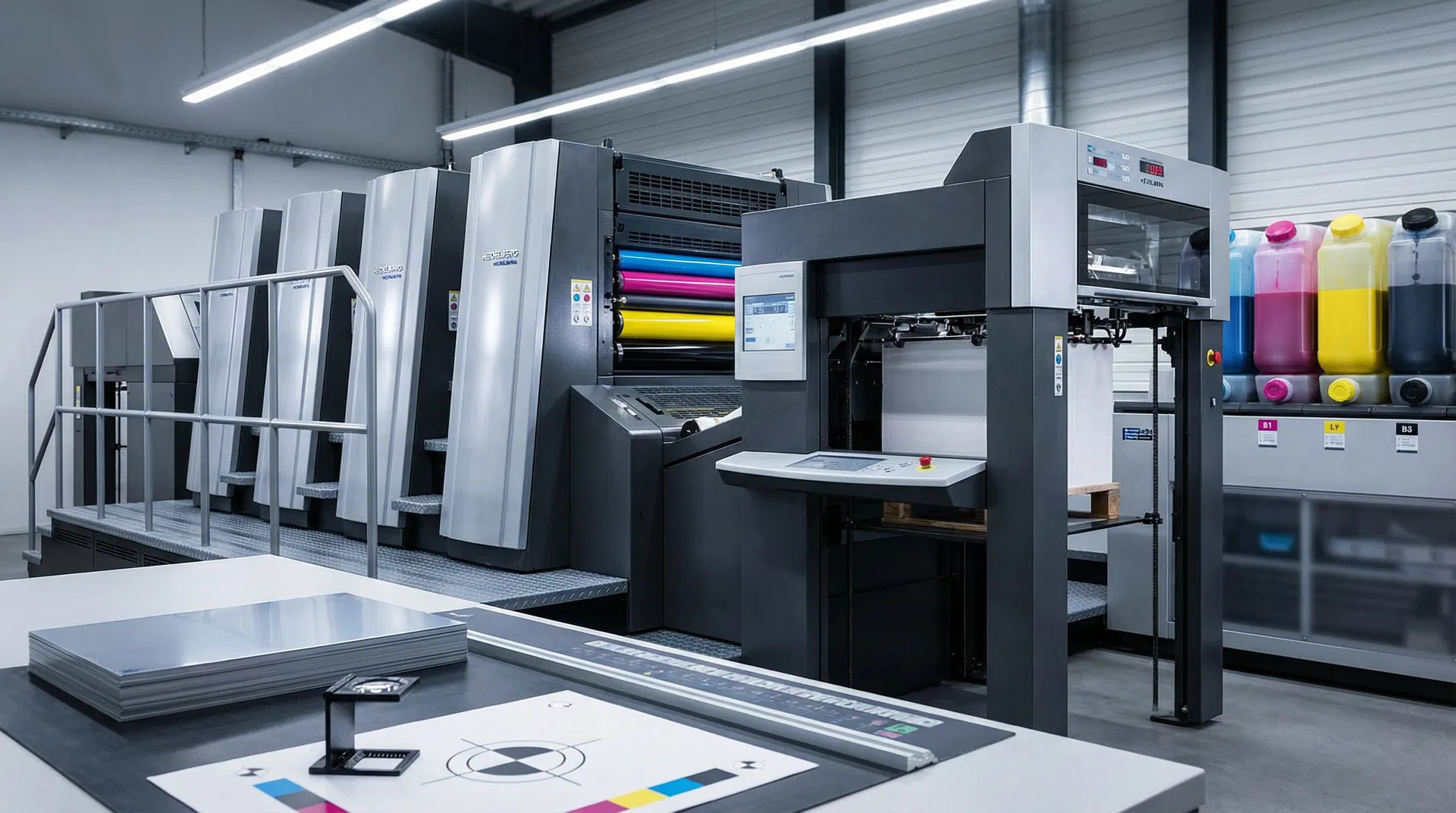 Ambiente de pré-impressão profissional