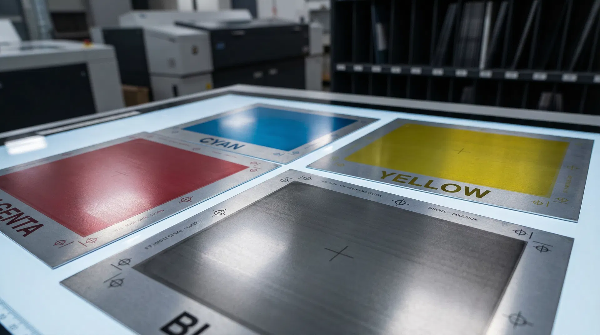 Chapas de impressão CMYK
