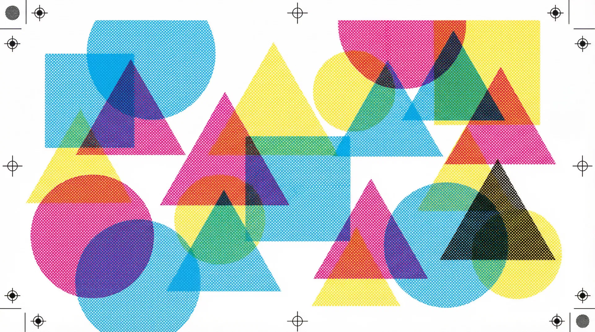 Padrão abstrato CMYK - cores de impressão gráfica