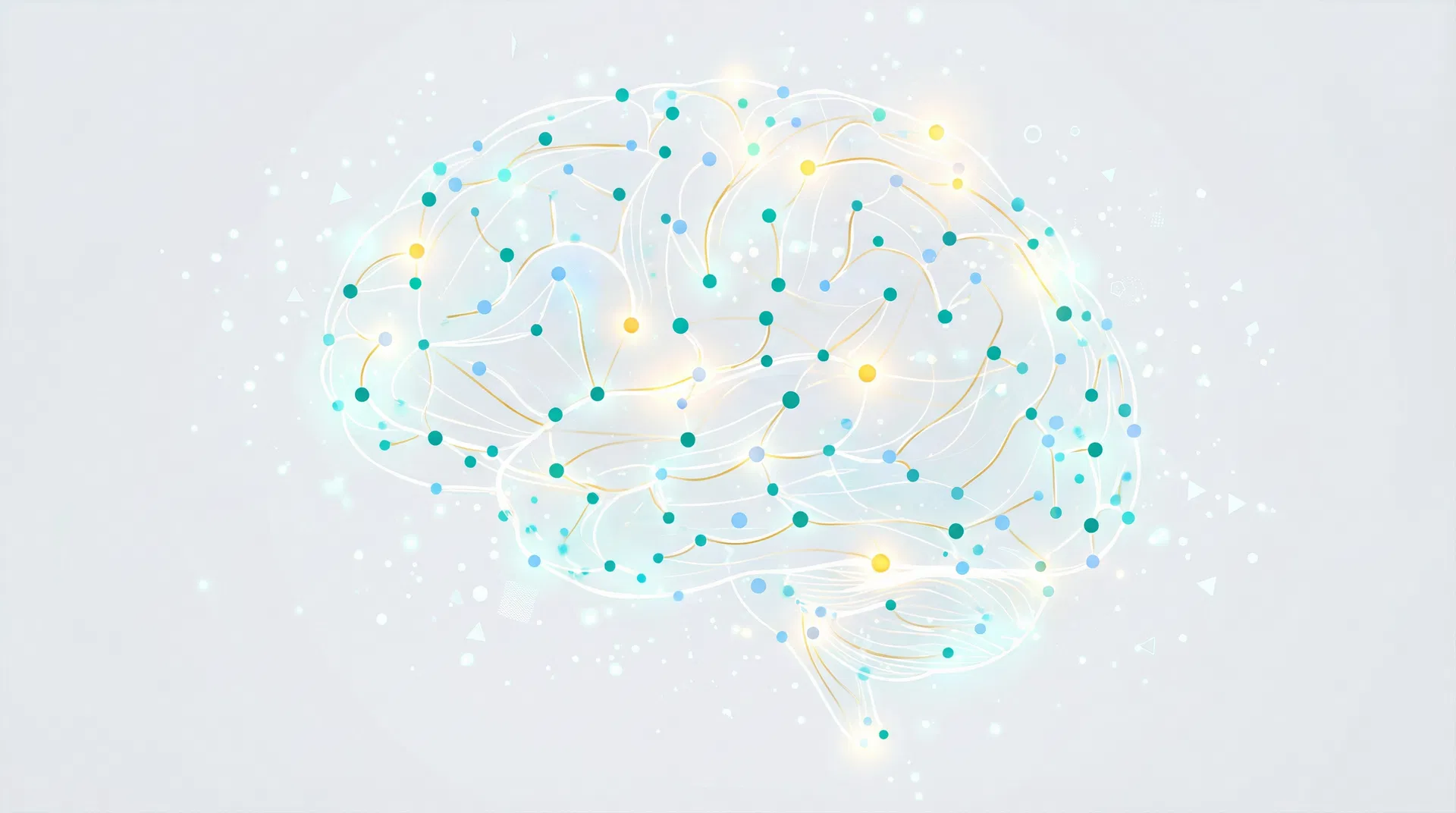 Réseau neuronal représentant les connexions cérébrales - Test de QI en ligne avec matrices visuelles et raisonnement logique