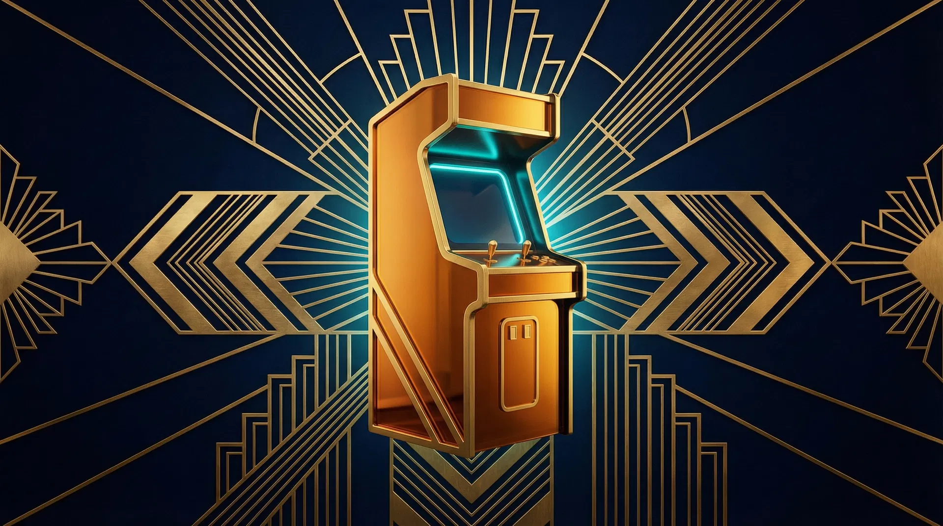 Art Deco arcade cabinet